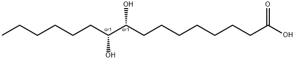 Hexadecanoic acid, 9,10-dihydroxy-, (9R,10R)-rel- Struktur