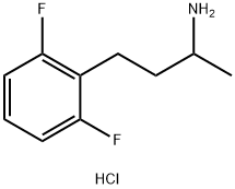 Benzenepropanamine, 2,6-difluoro-α-methyl-, hydrochloride (1:1) Struktur