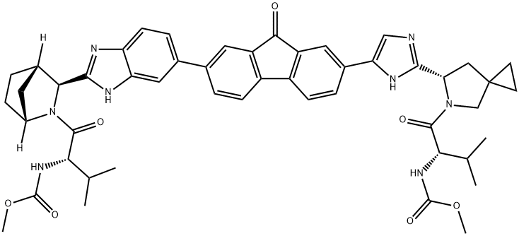 Ledipasvir impurity 1 Struktur