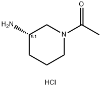 Ethanone, 1-[(3S)-3-amino-1-piperidinyl]-, hydrochloride (1:1) Struktur