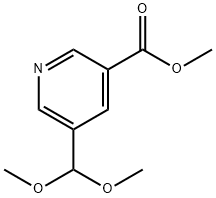 Methyl 5-(dimethoxymethyl)pyridine-3-carboxylate Struktur