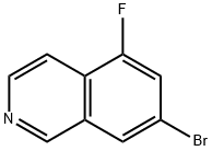 Isoquinoline, 7-bromo-5-fluoro- Struktur