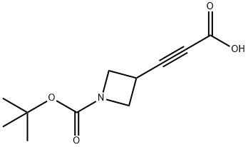 3-{1-[(tert-butoxy)carbonyl]azetidin-3-yl}prop-2-ynoic acid Struktur