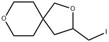 2,8-Dioxaspiro[4.5]decane, 3-(iodomethyl)- Structure