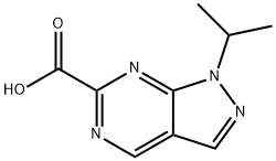 1-propan-2-ylpyrazolo[3,4-d]pyrimidine-6-carboxylic acid Struktur