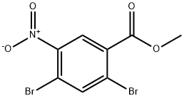 Benzoic acid, 2,4-dibromo-5-nitro-, methyl ester Struktur