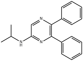 2-Pyrazinamine, N-(1-methylethyl)-5,6-diphenyl- Struktur