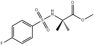 Alanine, N-[(4-fluorophenyl)sulfonyl]-2-methyl-, methyl ester Struktur