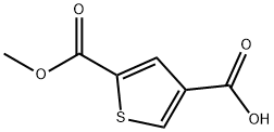 2,4-Thiophenedicarboxylic acid, 2-methyl ester Struktur