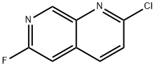 1,7-Naphthyridine, 2-chloro-6-fluoro- Struktur