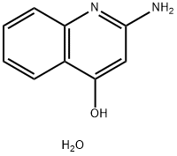 2-Aminoquinolin-4-ol hydrate Struktur