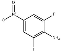 Benzenamine, 2-fluoro-6-iodo-4-nitro- Struktur