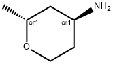 反式-2-甲基-四氫-吡喃-4-基胺 結(jié)構(gòu)式