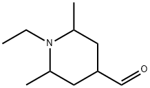 4-Piperidinecarboxaldehyde, 1-ethyl-2,6-dimethyl- Struktur