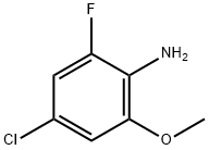 Benzenamine, 4-chloro-2-fluoro-6-methoxy- Struktur