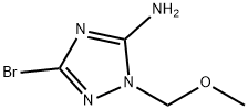 1H-1,2,4-Triazol-5-amine, 3-bromo-1-(methoxymethyl)- Struktur