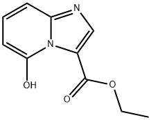 Imidazo[1,2-a]pyridine-3-carboxylic acid, 5-hydroxy-, ethyl ester Struktur