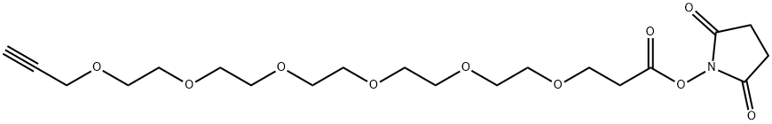 Propargyl-PEG6-NHS ester Struktur