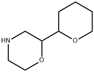 Morpholine, 2-(tetrahydro-2H-pyran-2-yl)- Structure