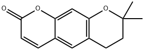 2H,6H-Benzo[1,2-b:5,4-b']dipyran-2-one, 7,8-dihydro-8,8-dimethyl- Struktur