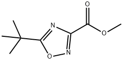 methyl 5-(tert-butyl)-1,2,4-oxadiazole-3-carboxylate Struktur