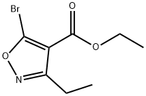 ethyl 5-bromo-3-ethyl-isoxazole-4-carboxylate Struktur