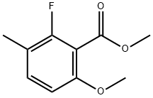 Methyl 2-fluoro-6-methoxy-3-methylbenzoate Struktur