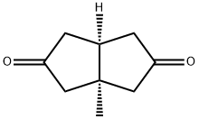 2,5(1H,3H)-Pentalenedione, tetrahydro-3a-methyl-, cis- Struktur