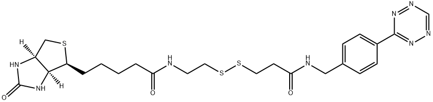 Tetrazine-SS-Biotin Struktur