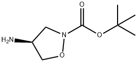 2-Isoxazolidinecarboxylic acid, 4-amino-, 1,1-dimethylethyl ester, (4S)- Struktur