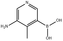 Boronic acid, B-(5-amino-4-methyl-3-pyridinyl)- Struktur