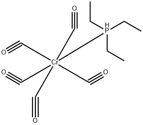 Chromium pentacarbonyl(triethylphosphine)- Struktur