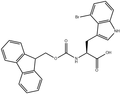 N-Fmoc-4-bromo-DL-tryptophan Struktur