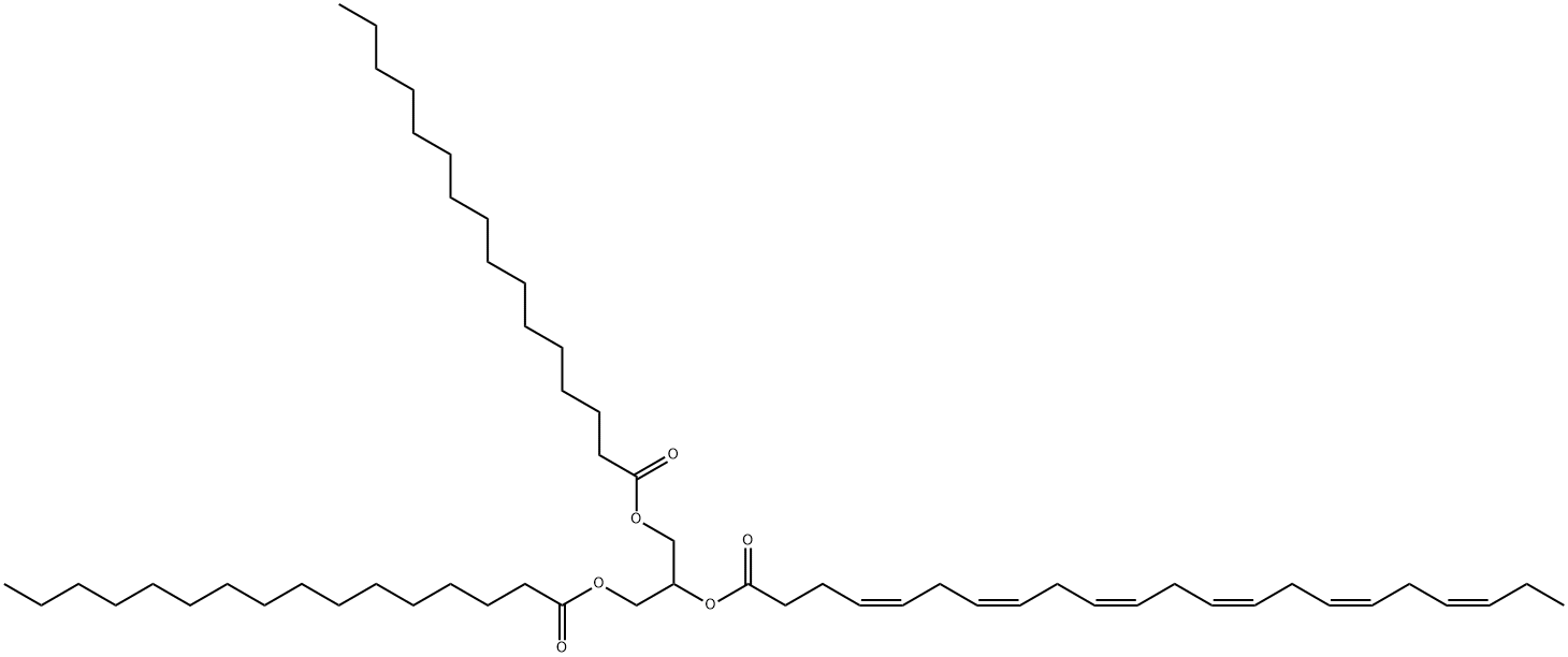 1,3-Dipalmitoyl-2-Docosahexaenoyl-glycerol Struktur