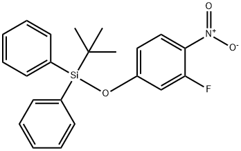 Benzene, 4-[[(1,1-dimethylethyl)diphenylsilyl]oxy]-2-fluoro-1-nitro- Struktur