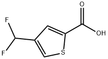 2-Thiophenecarboxylic acid, 4-(difluoromethyl)- Struktur