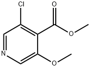 3-Chloro-5-methoxy-isonicotinic acid methyl ester Struktur