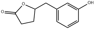 5-[(3-hydroxyphenyl)methyl]oxolan-2-one Struktur