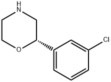 Morpholine, 2-(3-chlorophenyl)-, (2S)- Struktur