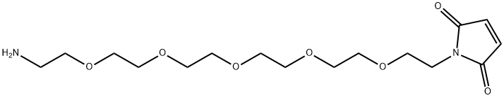 Mal-PEG5-amine TFA salt Struktur