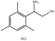 2-AMINO-2-(2,4,6-TRIMETHYLPHENYL)ETHAN-1-OL HCl Struktur