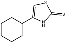 4-環(huán)己基-1,3-噻唑-2-硫醇 結(jié)構(gòu)式