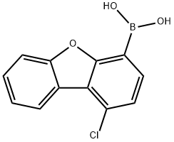 Boronic acid, B-(1-chloro-4-dibenzofuranyl)- Struktur