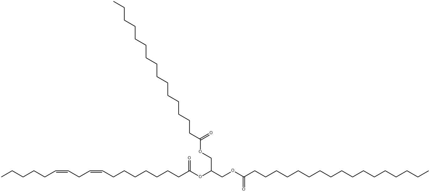 1-Palmitoyl-2-Linoleoyl-3-Stearoyl-rac-glycerol Struktur