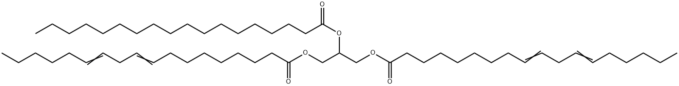 1,3-Dilinoleoyl-2-Stearoyl Glycerol Struktur