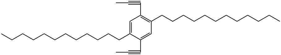 POLY(2,5-DIDODECYLPHENYLENE-1,4-ETHYNYL& Struktur