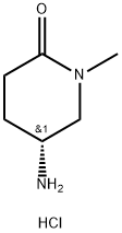 2-Piperidinone, 5-amino-1-methyl-, hydrochloride (1:1), (5R)- Struktur