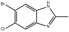 1H-Benzimidazole, 6-bromo-5-chloro-2-methyl- Struktur