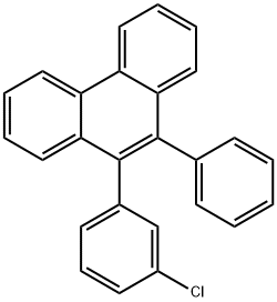 9-(3-chlorophenyl)-10-phenyl-triphenylene Struktur