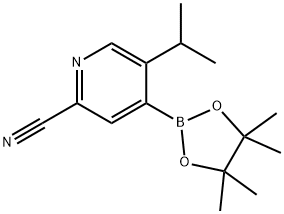 5-(iso-Propyl-2-cyanopyridine-4-boronic acid pinacol ester Struktur